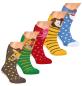 Preview: 2 Paar TippTexx 24 Kinder Sockenschuhe "Baby-Tiere"